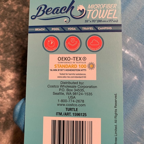 Whitley willows Microfiber Towel - Beach Sunset Reversable - Picture 2 of 6